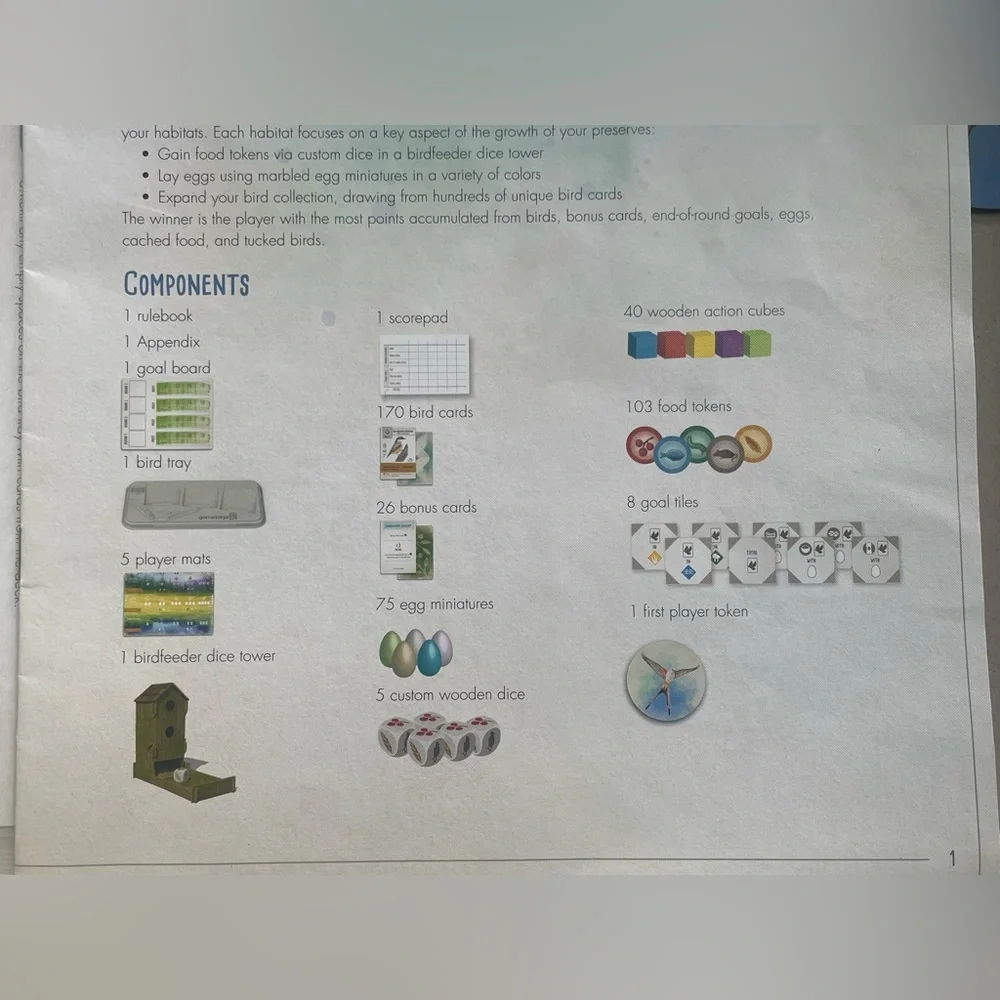 Wingspan Board Game by Stonemaier Games — White and Orange Bird Artwork - Picture 12 of 15